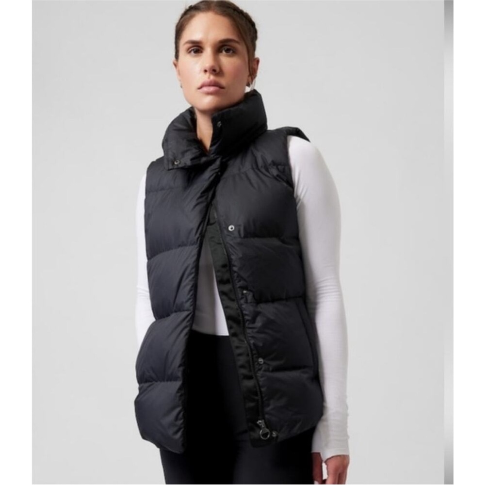 Athleta Black Downtown Vest XL NWT